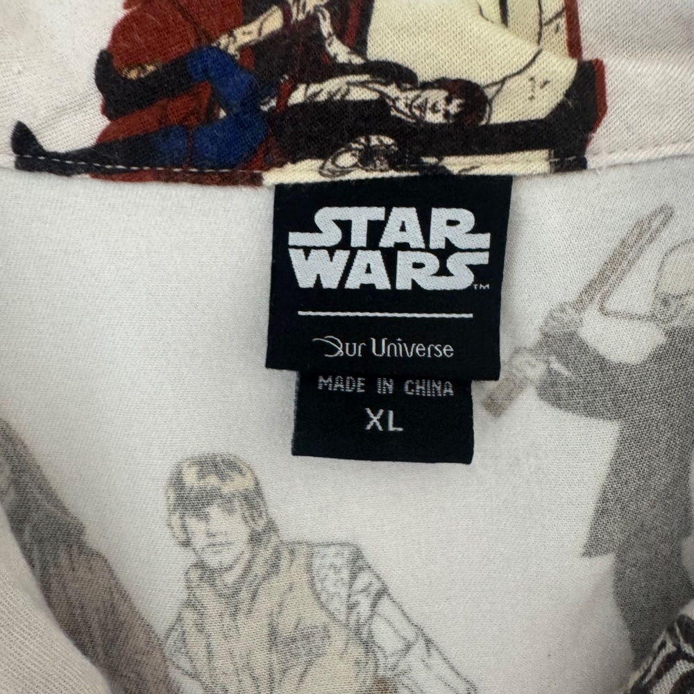 STAR WARS Mos Eisley Cantina-Box Lunch Exclusive Men's Button Down Shirt Sz XL - Picture 2 of 12